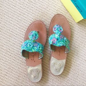 Custom, hand painted authentic Jack Rogers